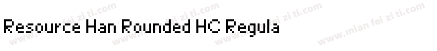 Resource Han Rounded HC Regular字体转换